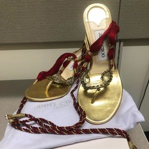 Jimmy Choo gem rope sandal